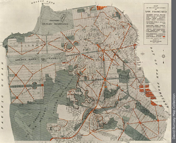 An illustration of the San Francisco Plan 1905